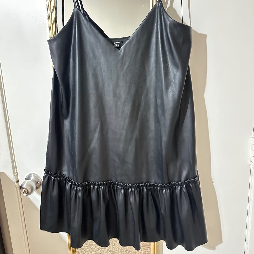 Leather dress